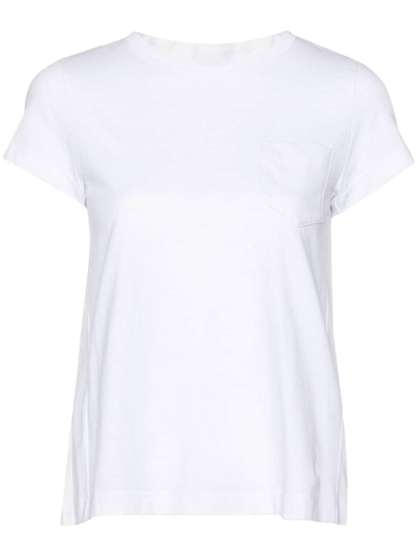 Sacai Pleated Back Cotton T Shirt