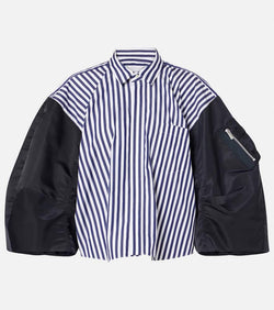 Sacai Poplin and twill shirt