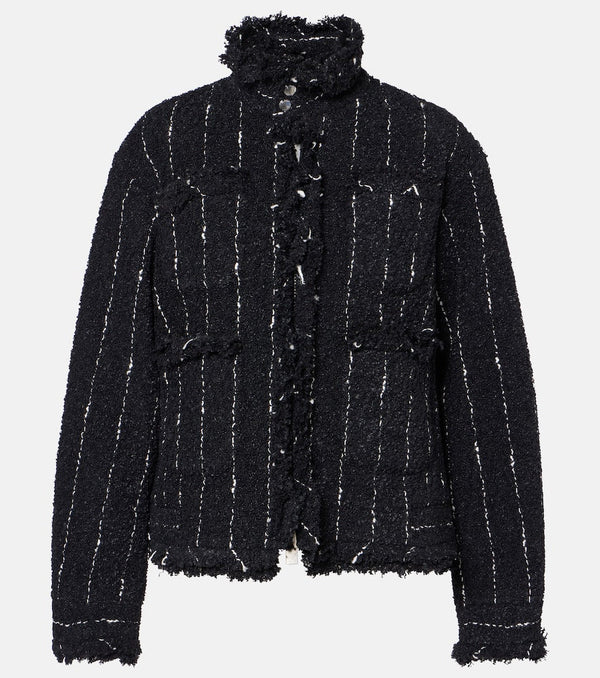 Sacai Striped tweed jacket