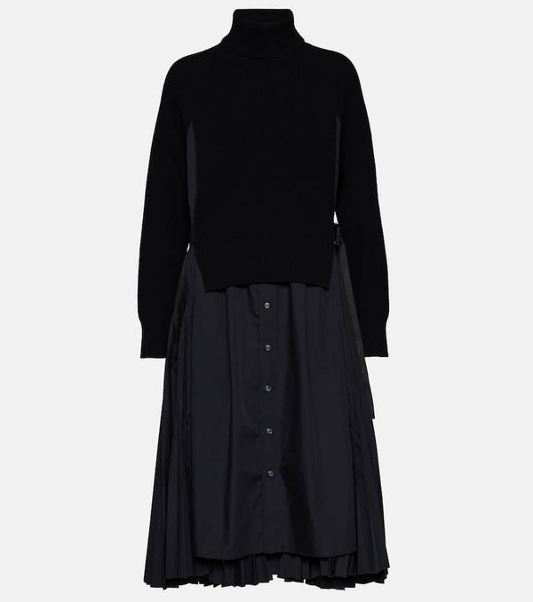 Sacai Turtleneck midi dress