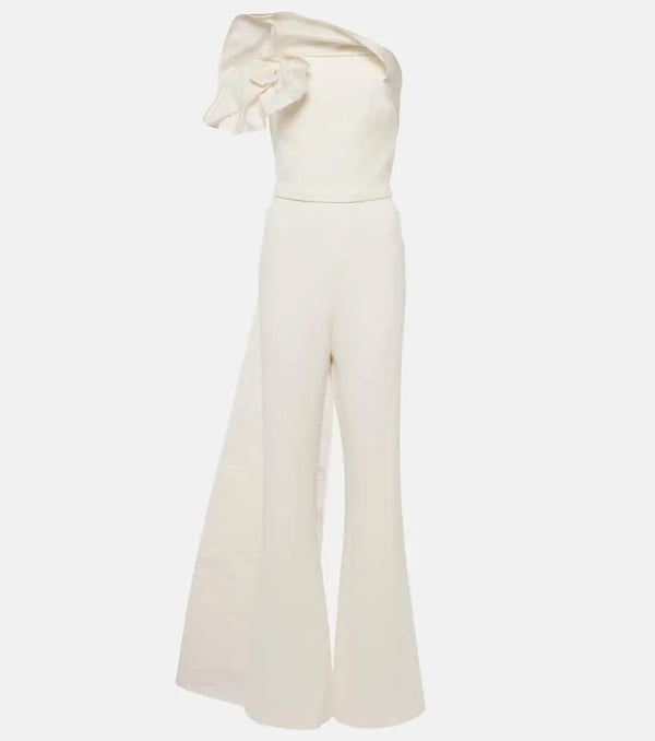 Safiyaa Bridal Omi crêpe jumpsuit | LYBSTORE