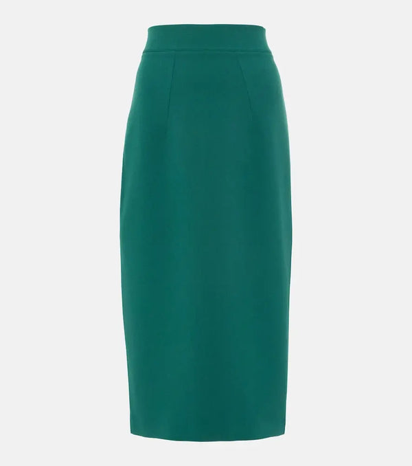 Safiyaa Hokuku crêpe pencil skirt