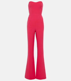 Safiyaa Immie strapless crêpe jumpsuit | LYBSTORE