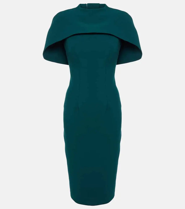 Safiyaa Kalika caped midi dress