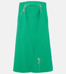 Safiyaa Rowan Manorel embellished caped midi dress