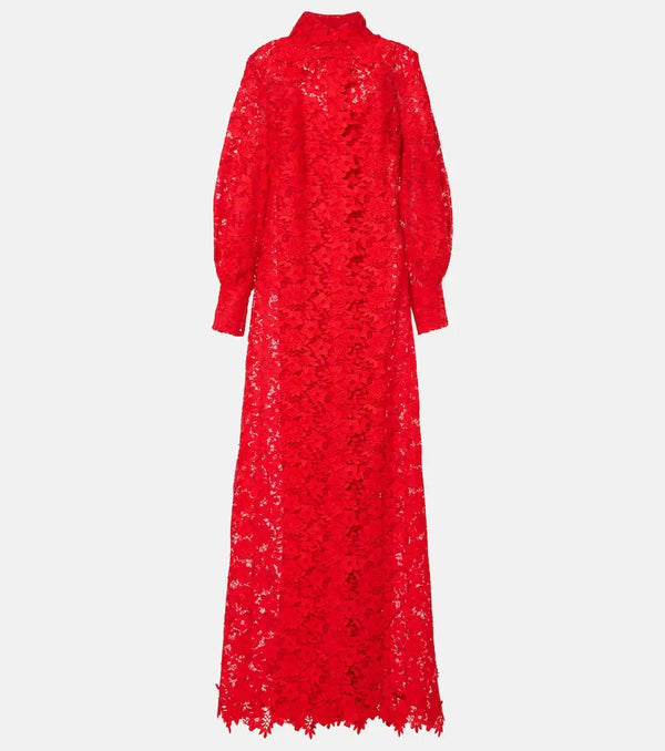 Safiyaa Salma lace belted shirt dress