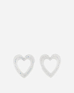 Safsafu Big Heart Earrings Transparent