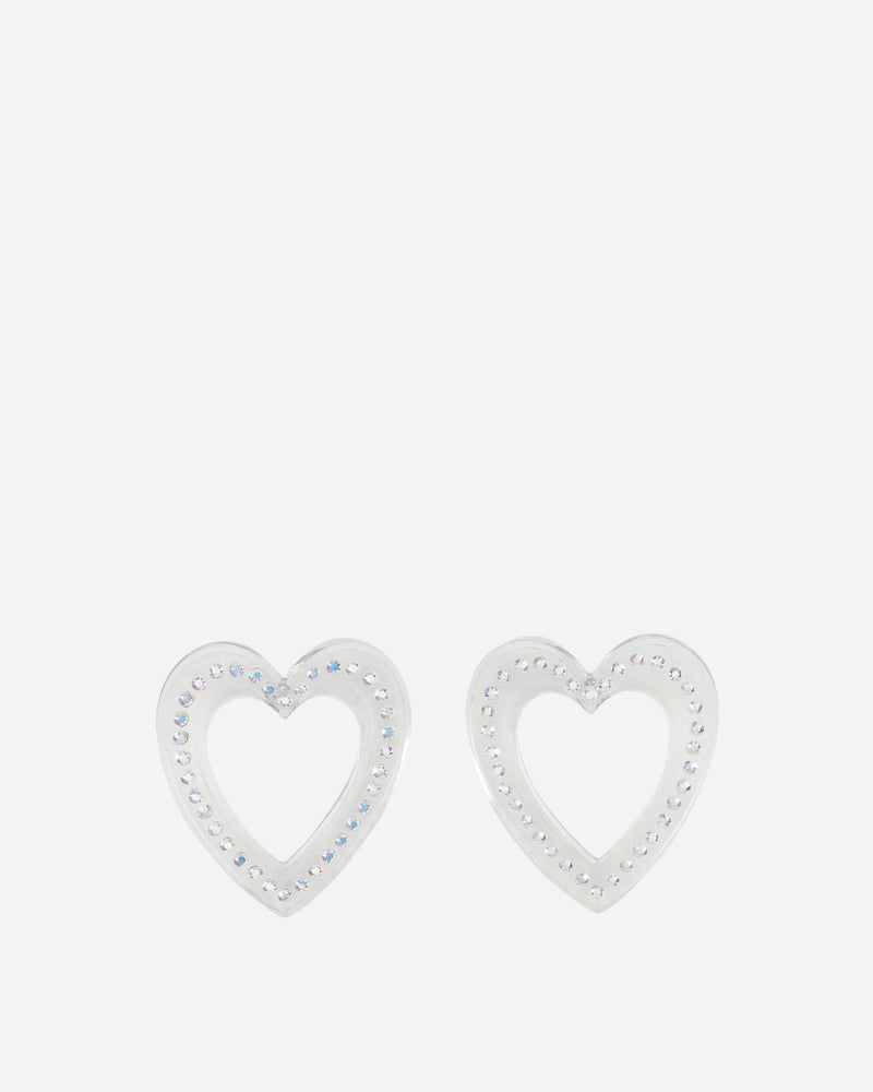 Safsafu Big Heart Earrings Transparent