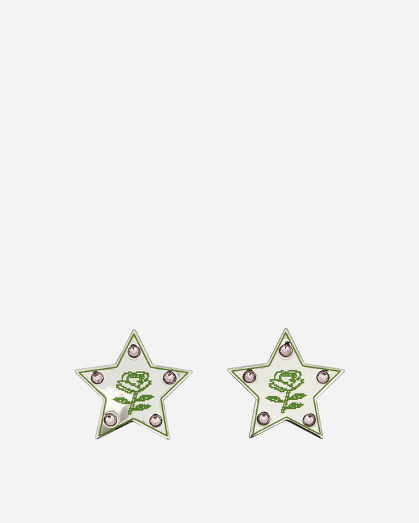 Safsafu Super Star Earrings Silver / Green