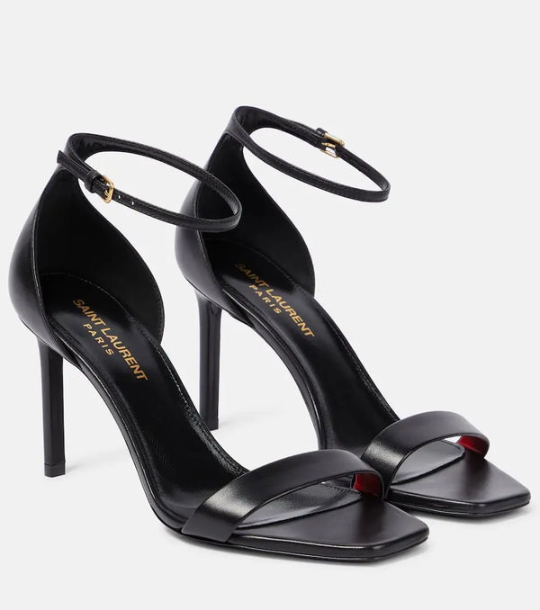 Saint Laurent Amber 85 leather sandals | LYBSTORE