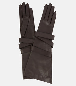 Saint Laurent Aviator leather gloves