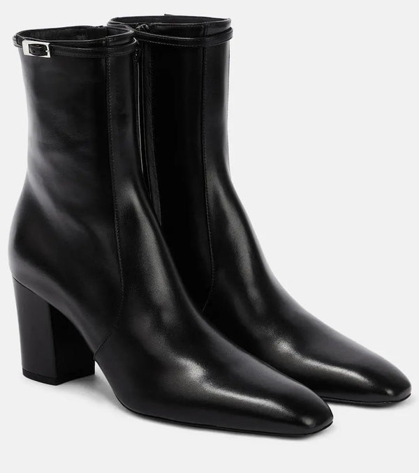 Saint Laurent Betty 70 leather ankle boots | LYBSTORE