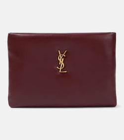 Saint Laurent Calypso Small leather pouch | LYBSTORE