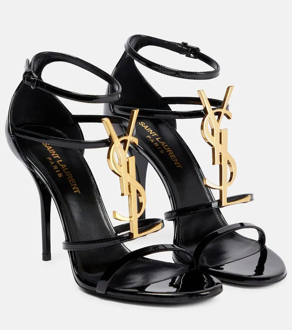 Saint Laurent Cassandra 100 leather sandals | LYBSTORE