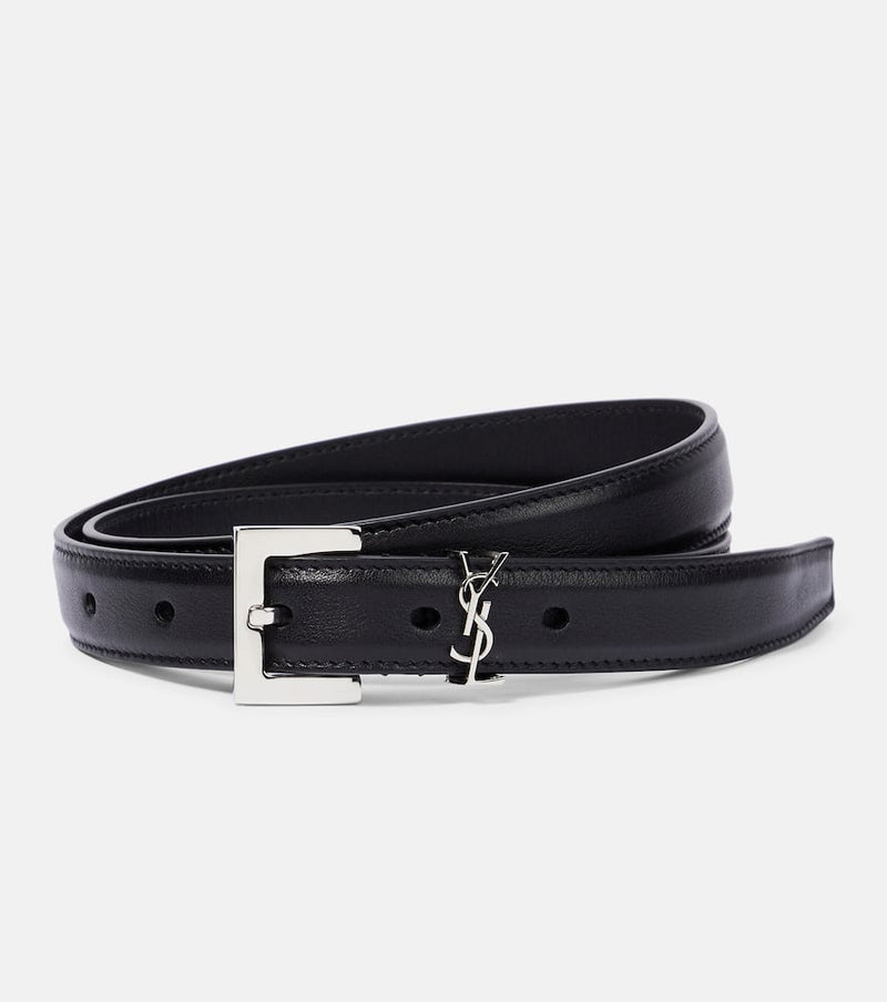 Saint Laurent Cassandre 20 leather belt