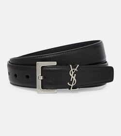 Saint Laurent Cassandre 30 leather belt | LYBSTORE