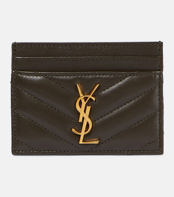 Saint Laurent Cassandre matelassé leather card holder