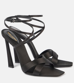 Saint Laurent Corinne 110 satin crêpe sandals