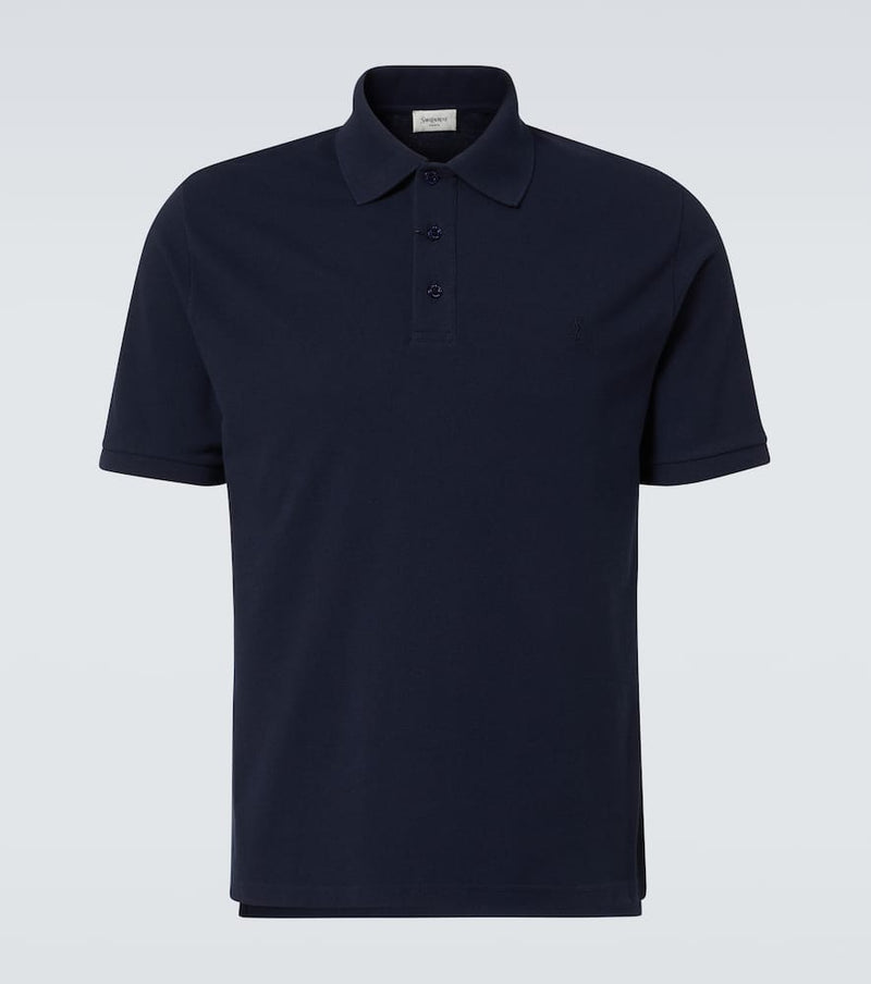 Saint Laurent Cotton-blend polo shirt