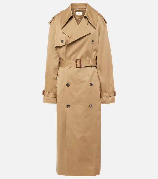 Saint Laurent Cotton gabardine trench coat | LYBSTORE