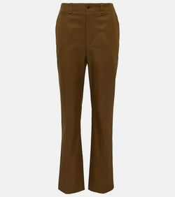 Saint Laurent Cotton twill flared pants | LYBSTORE