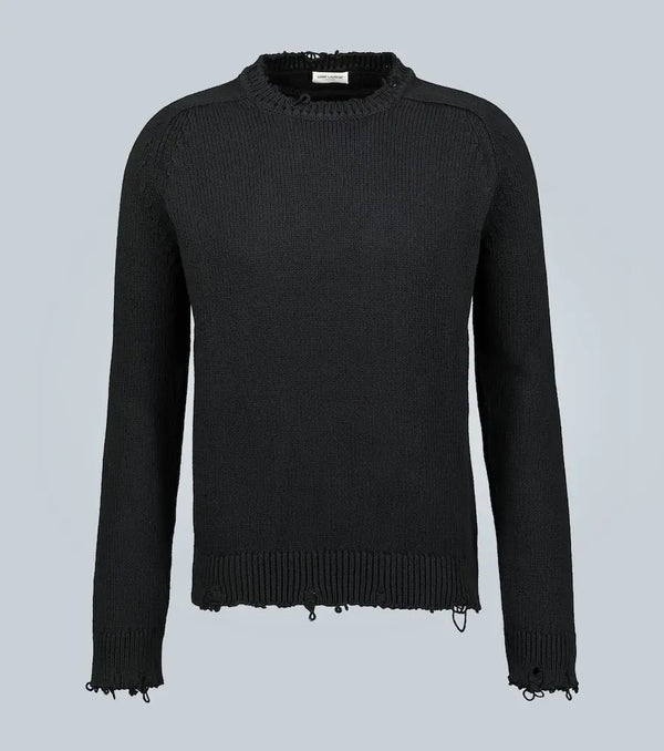 Saint Laurent Destroyed knit sweater