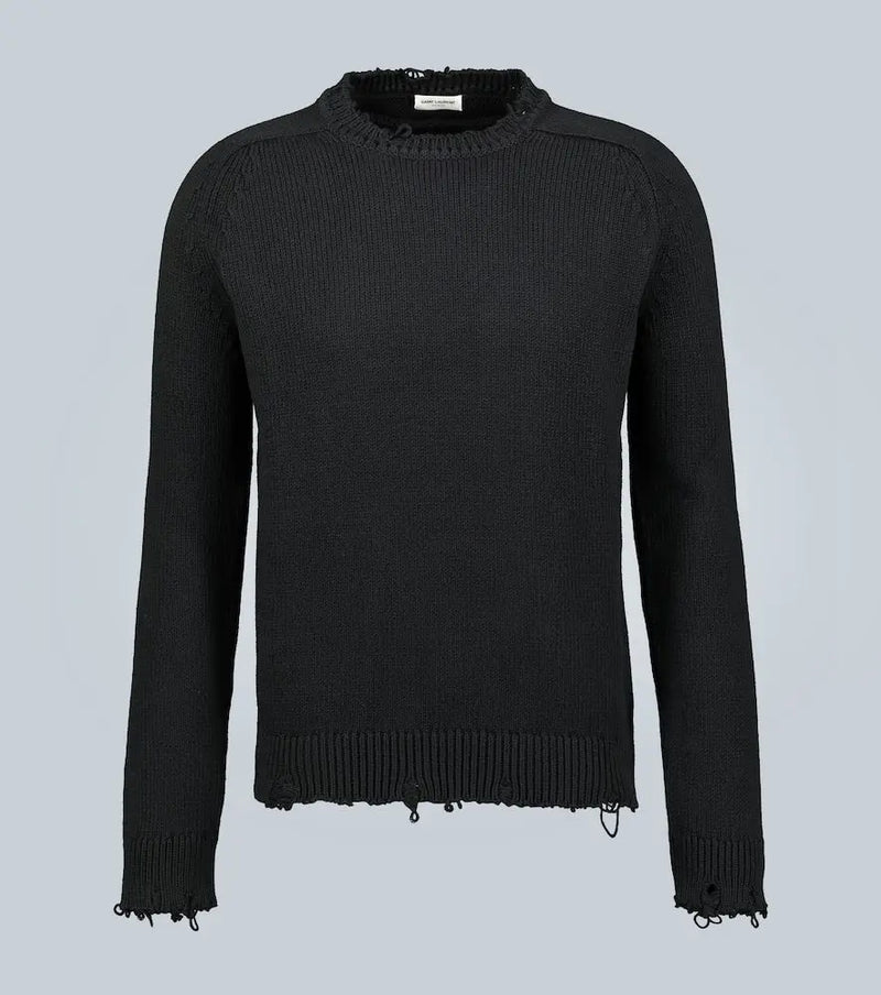 Saint Laurent Destroyed knit sweater