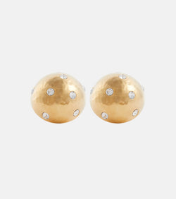 Saint Laurent Dome embellished clip-on earrings