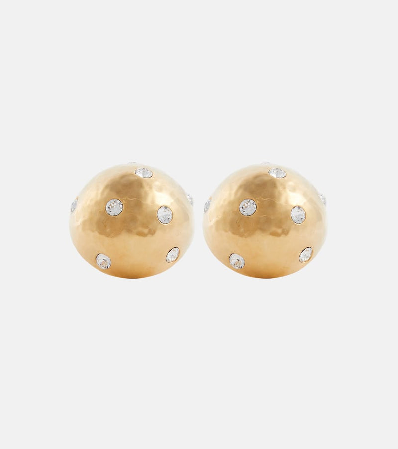 Saint Laurent Dome embellished clip-on earrings