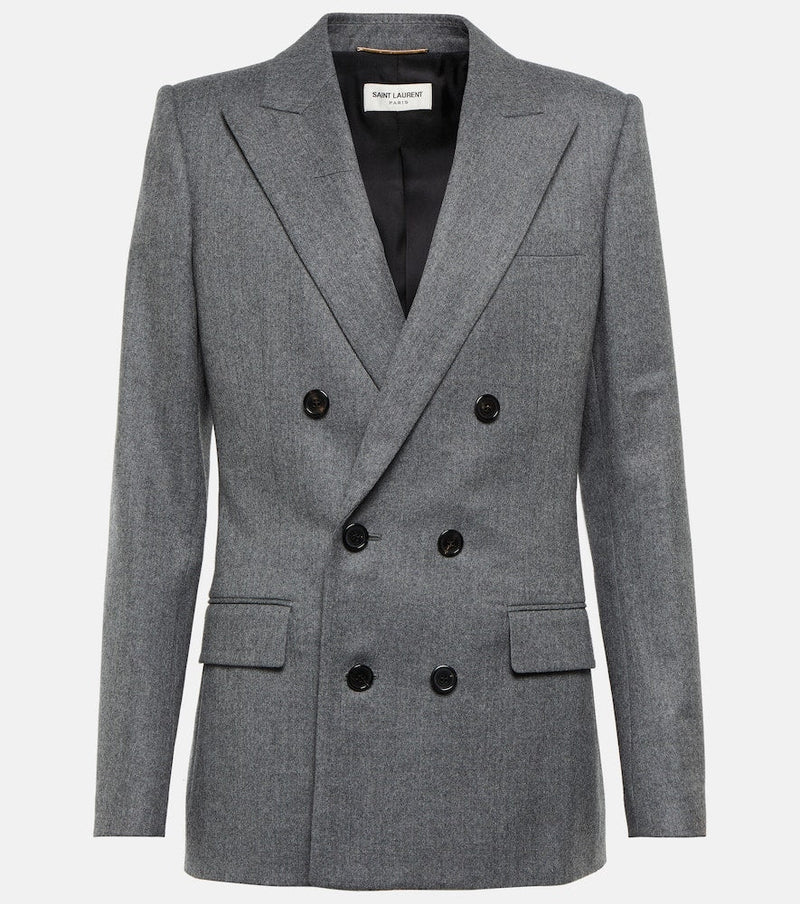 Saint Laurent Double-breasted wool blazer