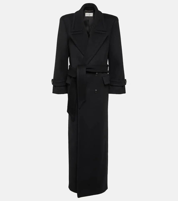 Saint Laurent Double-breasted wool coat