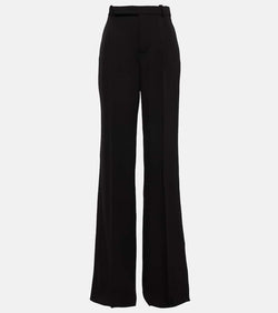 Saint Laurent Flared wool grain de poudre pants