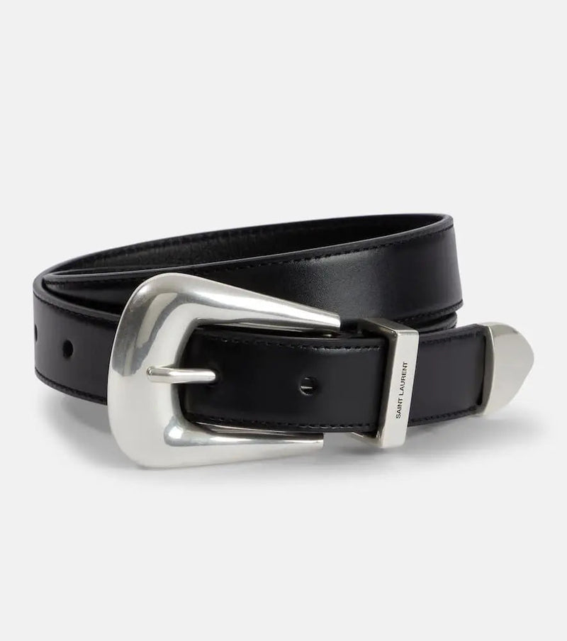 Saint Laurent Folk leather belt | LYBSTORE