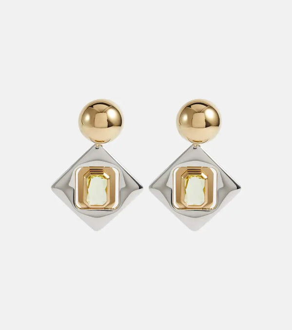 Saint Laurent Geometric clip-on earrings