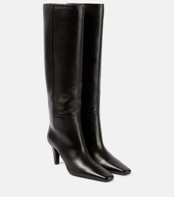 Saint Laurent Jill leather knee-high boots | LYBSTORE