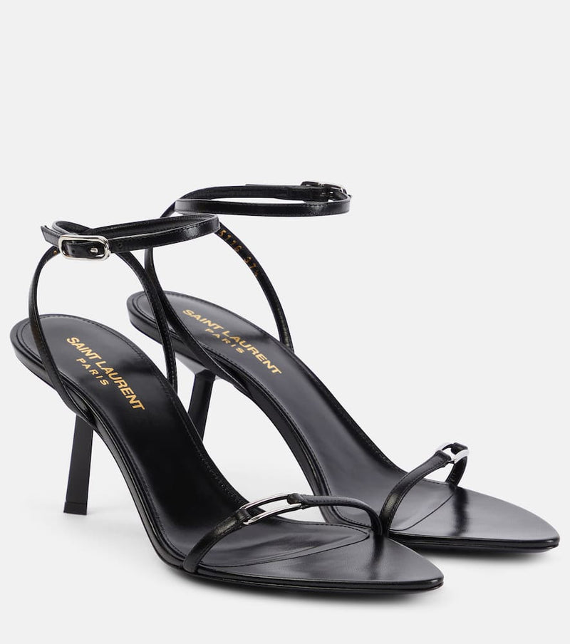 Saint Laurent Kitty 75 leather sandals