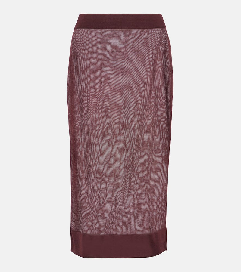 Saint Laurent Knitted pencil skirt