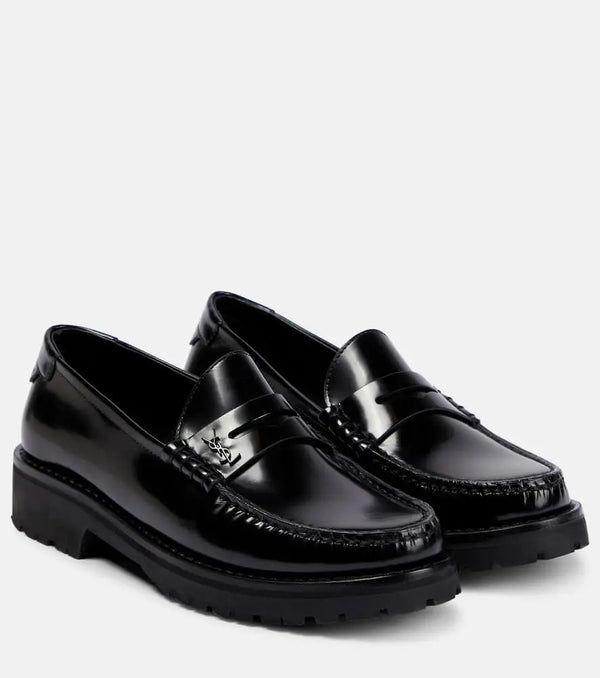 Saint Laurent Le Loafer leather penny loafers | LYBSTORE