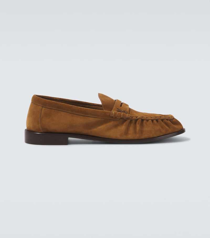 Saint Laurent Le Loafer suede penny loafers