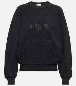 Saint Laurent Logo cotton sweatshirt | LYBSTORE