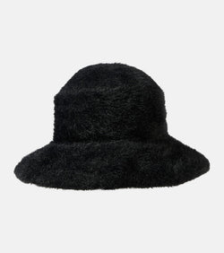 Saint Laurent Logo embroidered bouclé bucket hat