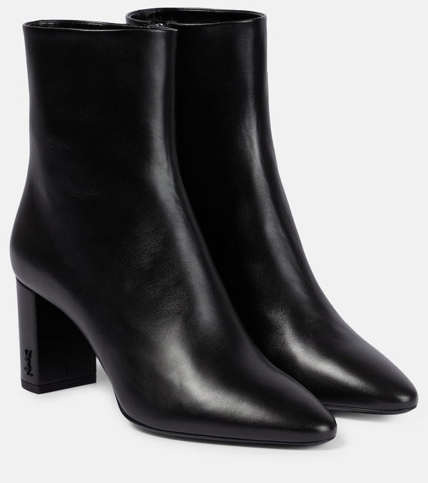 Saint Laurent Lou leather ankle boots | LYBSTORE