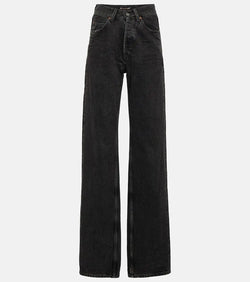 Saint Laurent Mid-rise wide-leg jeans