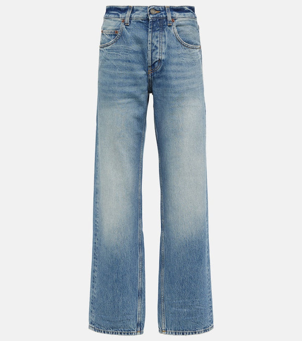 Saint Laurent Mid-rise wide-leg jeans