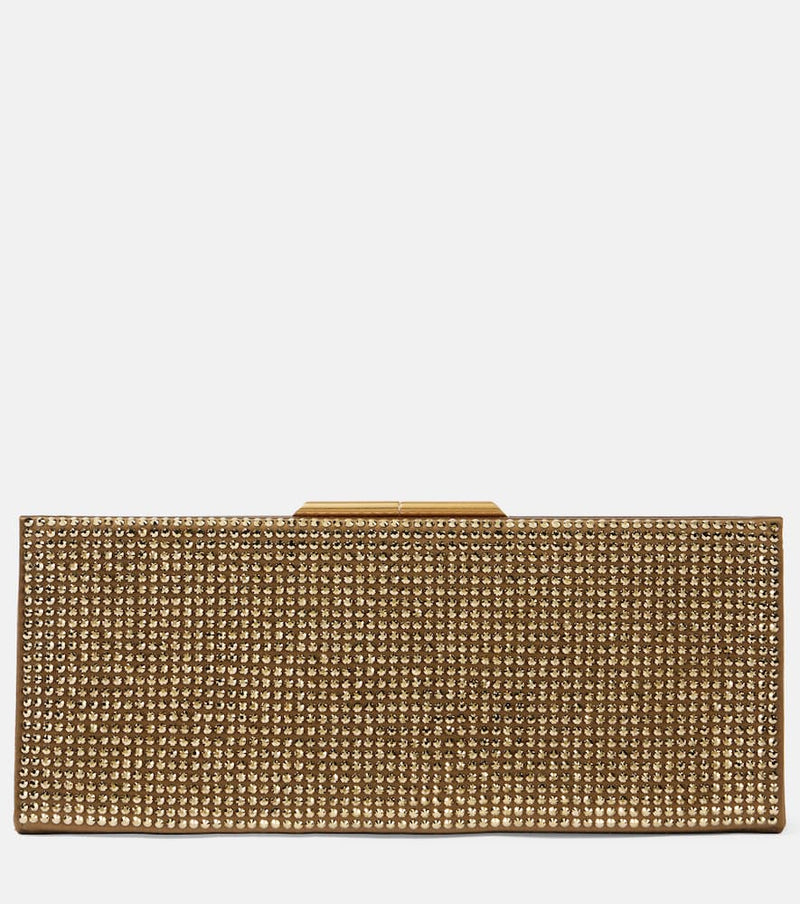 Saint Laurent Midnight Small crystal-embellished clutch