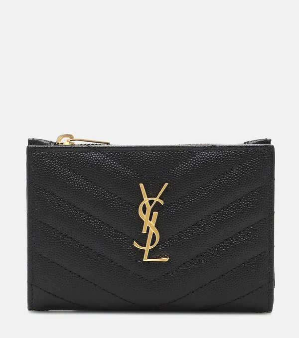 Saint Laurent Monogram zipped leather wallet