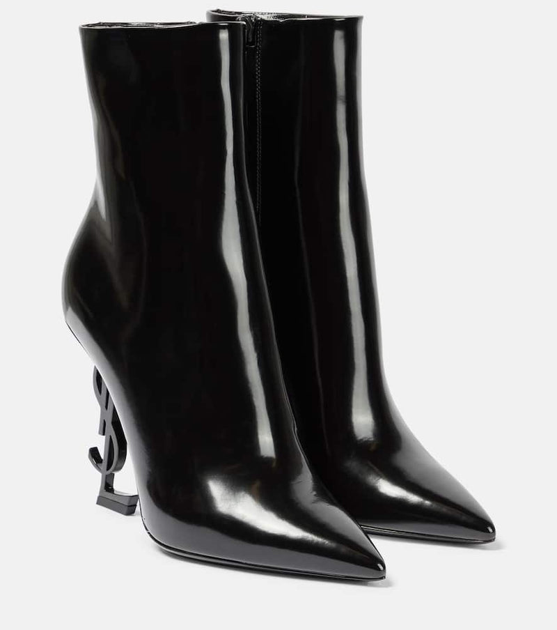 Saint Laurent Opyum 110 leather ankle boots