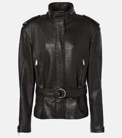 Saint Laurent Oversized leather jacket