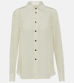 Saint Laurent Polka-dot silk crêpe de chine shirt