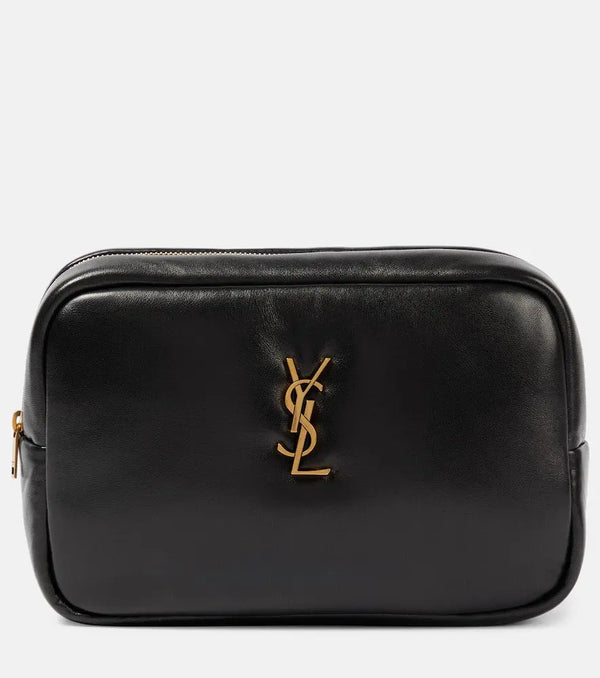 Saint Laurent Quilted leather makeup bag | LYBSTORE